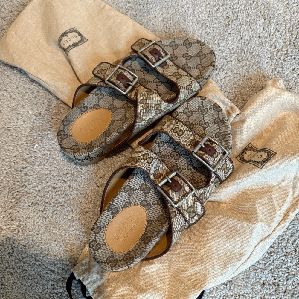 Gucci Kids Brown Sandals